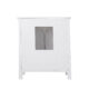 Altair Isla 30" Single Bathroom Vanity Set in White and Carrara White Marble Countertop with Mirror 538030-WH-CA - Image 5