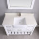 Altair Georgia 48" Single Bathroom Vanity Set in White and Composite Carrara White Stone Top with White Farmhouse Basin with Mirror 537048-WH-AW - Image 5