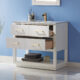 Altair Remi 36" Single Bathroom Vanity Set in White and Carrara White Marble Countertop with Mirror 532036-WH-CA - Image 5