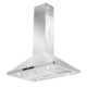 Cosmo 36" Ducted Island Range Hood with 380 CFM, 3-Speed Fan, Permanent Filters, LED Lights in Stainless Steel COS-63ISS90 - Image 4