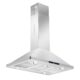 Cosmo 36" Ducted Island Range Hood with 380 CFM, 3-Speed Fan, Permanent Filters, LED Lights in Stainless Steel COS-63ISS90 - Image 5