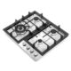Cosmo 24" Gas Cooktop in Stainless Steel with 4 Sealed Burners COS-640STX-E - Image 4