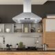 Cosmo 36" Ducted Island Range Hood with 380 CFM, 3-Speed Fan, Permanent Filters, LED Lights in Stainless Steel COS-63ISS90 - Image 2