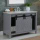 Altair Kinsley 48" Single Bathroom Vanity Set in Gray and Carrara White Marble Countertop with Mirror 536048-GR-CA - Image 6