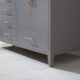 Altair Sutton 72" Double Bathroom Vanity Set in Gray and Carrara White Marble Countertop with Mirror  541072-GR-CA - Image 6