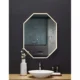 Ancerre Otto Octagon Black Framed Lighted Bathroom Vanity Mirror with Bluetooth and Digital Display - Image 8