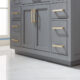 Altair Ivy 48" Single Bathroom Vanity Set in Gray and Carrara White Marble Countertop with Mirror  531048-GR-CA - Image 6
