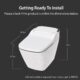 Vovo Integrated Smart Toilet with Bidet Seat and Auto Dual Flush TCB-090S - Image 6