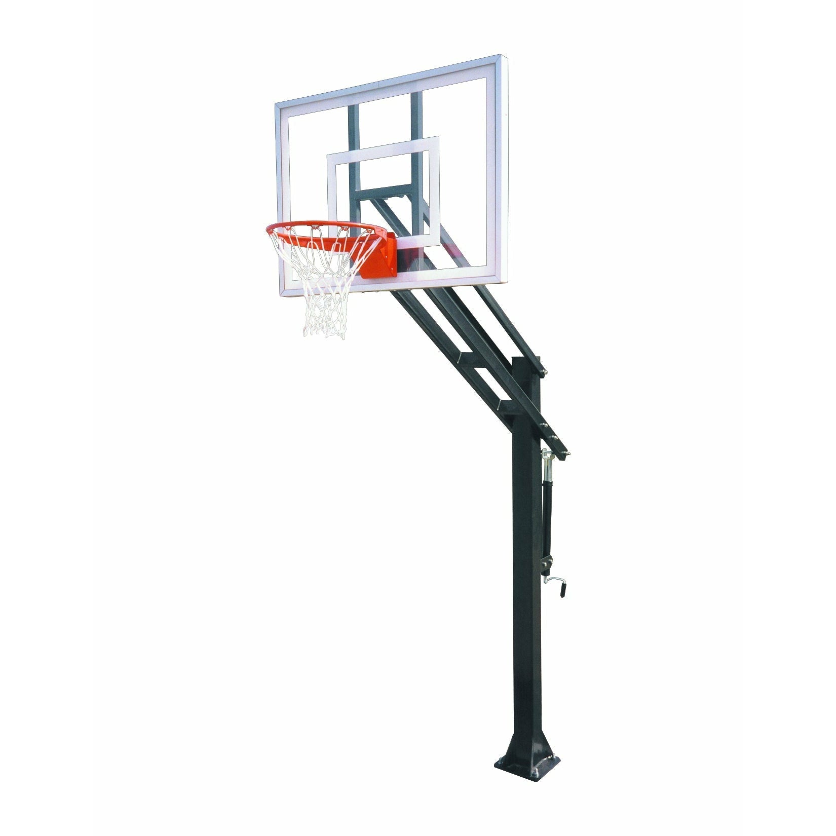 images First Team Force Select In Ground Adjustable Basketball System - Image 1
