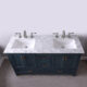 Altair Isla 60" Double Bathroom Vanity Set in Classic Blue and Carrara White Marble Countertop with Mirror 538060-CB-CA - Image 6