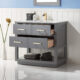 Altair Remi 36" Single Bathroom Vanity Set in Gray and Carrara White Marble Countertop with Mirror  532036-GR-CA - Image 6