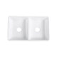Altair Trieste Glossy White Ceramic Rectangular 32" L x 19.7" W Vessel Bathroom Double Sinks  281032-KDS - Image 6