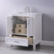 Altair Isla 30" Single Bathroom Vanity Set in White and Carrara White Marble Countertop with Mirror 538030-WH-CA - Image 6