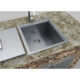 Sunstone Over/Under 20" x 12" Height Single Basin Sink with Cover B-SK20 - Image 6