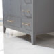 Altair Sutton 36" Single Bathroom Vanity Set in Gray and Carrara White Marble Countertop with Mirror  541036-GR-CA - Image 6