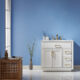 Altair Ivy 36" Single Bathroom Vanity Set in White and Carrara White Marble Countertop with Mirror 531036-WH-CA - Image 6