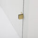 Vinnova Villena 52" W x 78" H Rectangle Single Sliding Frameless Shower Enclosure in Brushed Gold 312052+36P-BG - Image 5