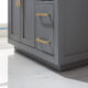 Altair Ivy 36" Single Bathroom Vanity Set in Gray and Carrara White Marble Countertop with Mirror  531036-GR-CA - Image 6