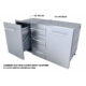 Sunstone Designer Series 18" W Trash Drawer with Self-Leveling Legs DE-TRD18 - Image 6