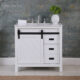 Altair Kinsley 36" Single Bathroom Vanity Set in White and Carrara White Marble Countertop with Mirror 536036-WH-CA - Image 6