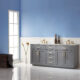Altair Ivy 72" Double Bathroom Vanity Set in Gray and Carrara White Marble Countertop with Mirror 531072-GR-CA - Image 6