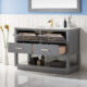 Altair Remi 48" Single Bathroom Vanity Set in Gray and Carrara White Marble Countertop with Mirror  532048-GR-CA - Image 6