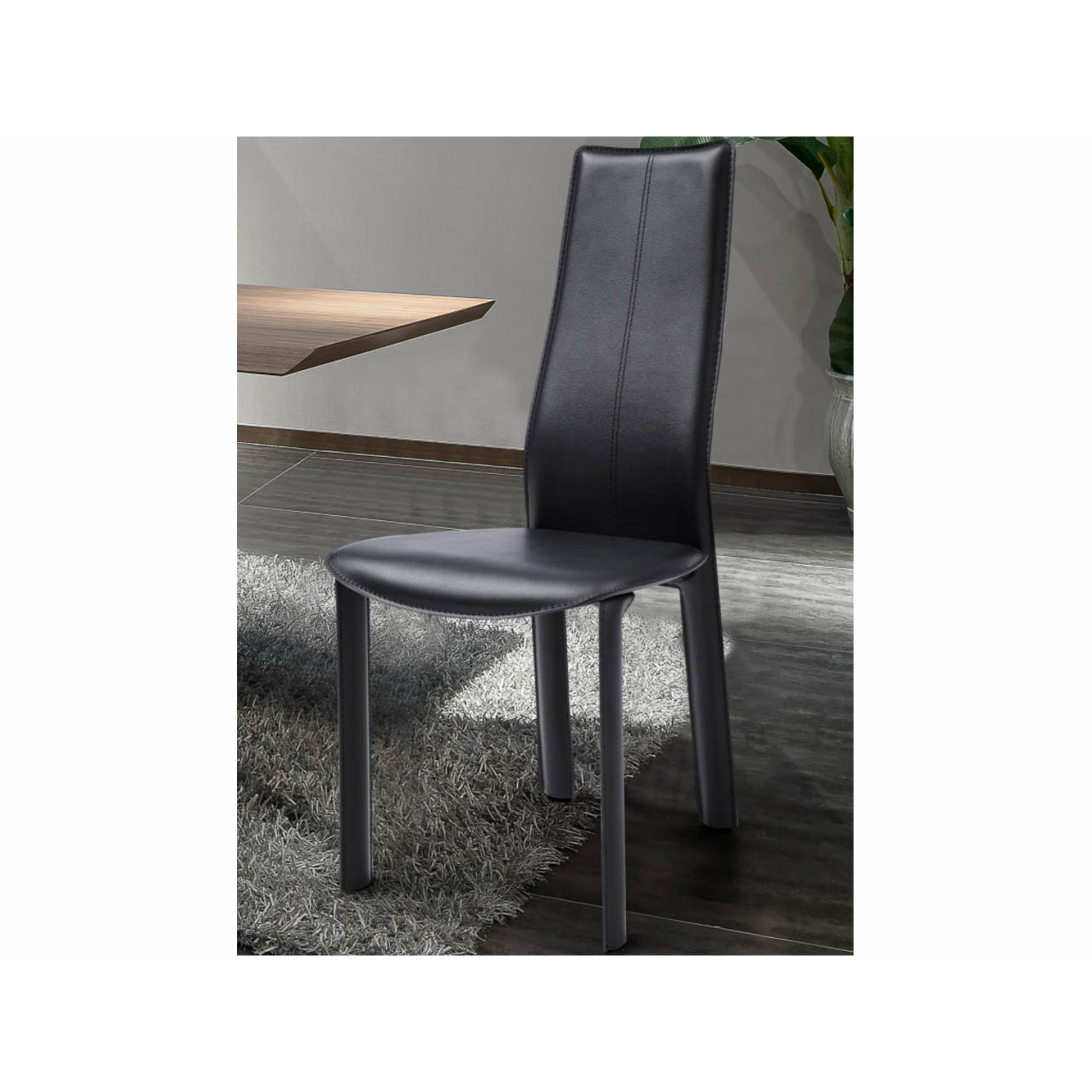 images Whiteline Modern Living - Allison Dining Chair DC1004H-BLK - Image 1