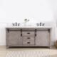 Vinnova Cortes 72" Double Sink Bath Vanity in Classical Grey with  White Composite Countertop and Mirror  701772-CR-WS - Image 13