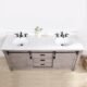 Vinnova Cortes 72" Double Sink Bath Vanity in Classical Grey with  White Composite Countertop and Mirror  701772-CR-WS - Image 18