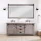 Vinnova Cortes 72" Double Sink Bath Vanity in Classical Grey with  White Composite Countertop and Mirror  701772-CR-WS - Image 2
