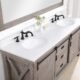 Vinnova Cortes 72" Double Sink Bath Vanity in Classical Grey with  White Composite Countertop and Mirror  701772-CR-WS - Image 9