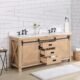 Vinnova Cortes 72" Double Sink Bath Vanity in Weathered Pine with White Composite Countertop and Mirror  701772-WP-WS - Image 15