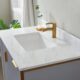 Vinnova Granada 36" Vanity in Paris Grey with White Composite Grain Stone Countertop With Mirror  736036-PG-GW - Image 17