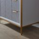 Vinnova Granada 36" Vanity in Paris Grey with White Composite Grain Stone Countertop With Mirror  736036-PG-GW - Image 18