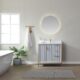 Vinnova Granada 36" Vanity in Paris Grey with White Composite Grain Stone Countertop With Mirror  736036-PG-GW - Image 3