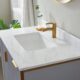 Vinnova Granada 36" Vanity in Paris Grey with White Composite Grain Stone Countertop With Mirror  736036-PG-GW - Image 7