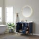 Vinnova Granada 36" Vanity in Royal Blue with White Composite Grain Stone Countertop With Mirror  736036-RB-GW - Image 4