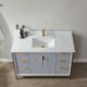 Vinnova Granada 48" Vanity in Paris Grey with White Composite Grain Stone Countertop With Mirror  736048-PG-GW - Image 15