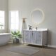 Vinnova Granada 48" Vanity in Paris Grey with White Composite Grain Stone Countertop With Mirror  736048-PG-GW - Image 3