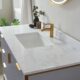 Vinnova Granada 48" Vanity in Paris Grey with White Composite Grain Stone Countertop With Mirror  736048-PG-GW - Image 6