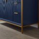 Vinnova Granada 48" Vanity in Royal Blue with White Composite Grain Stone Countertop With Mirror  736048-RB-GW - Image 11