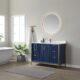 Vinnova Granada 48" Vanity in Royal Blue with White Composite Grain Stone Countertop With Mirror  736048-RB-GW - Image 3