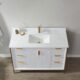 Vinnova Granada 48" Vanity in White with White Composite Grain Stone Countertop With Mirror  736048-WH-GW - Image 13