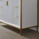Vinnova Granada 48" Vanity in White with White Composite Grain Stone Countertop With Mirror  736048-WH-GW - Image 15