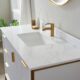 Vinnova Granada 48" Vanity in White with White Composite Grain Stone Countertop With Mirror  736048-WH-GW - Image 6