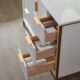 Vinnova Granada 48" Vanity in White with White Composite Grain Stone Countertop With Mirror  736048-WH-GW - Image 8