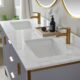 Vinnova Granada 60" Vanity in Paris Grey with White Composite Grain Stone Countertop With Mirror  736060-PG-GW - Image 6