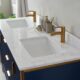 Vinnova Granada 60" Vanity in Royal Blue with White Composite Grain Stone Countertop With Mirror  736060-RB-GW - Image 16
