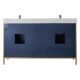 Vinnova Granada 60" Vanity in Royal Blue with White Composite Grain Stone Countertop With Mirror  736060-RB-GW - Image 9