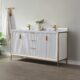 Vinnova Granada 60" Vanity in White with White Composite Grain Stone Countertop With Mirror  736060-WH-GW - Image 11